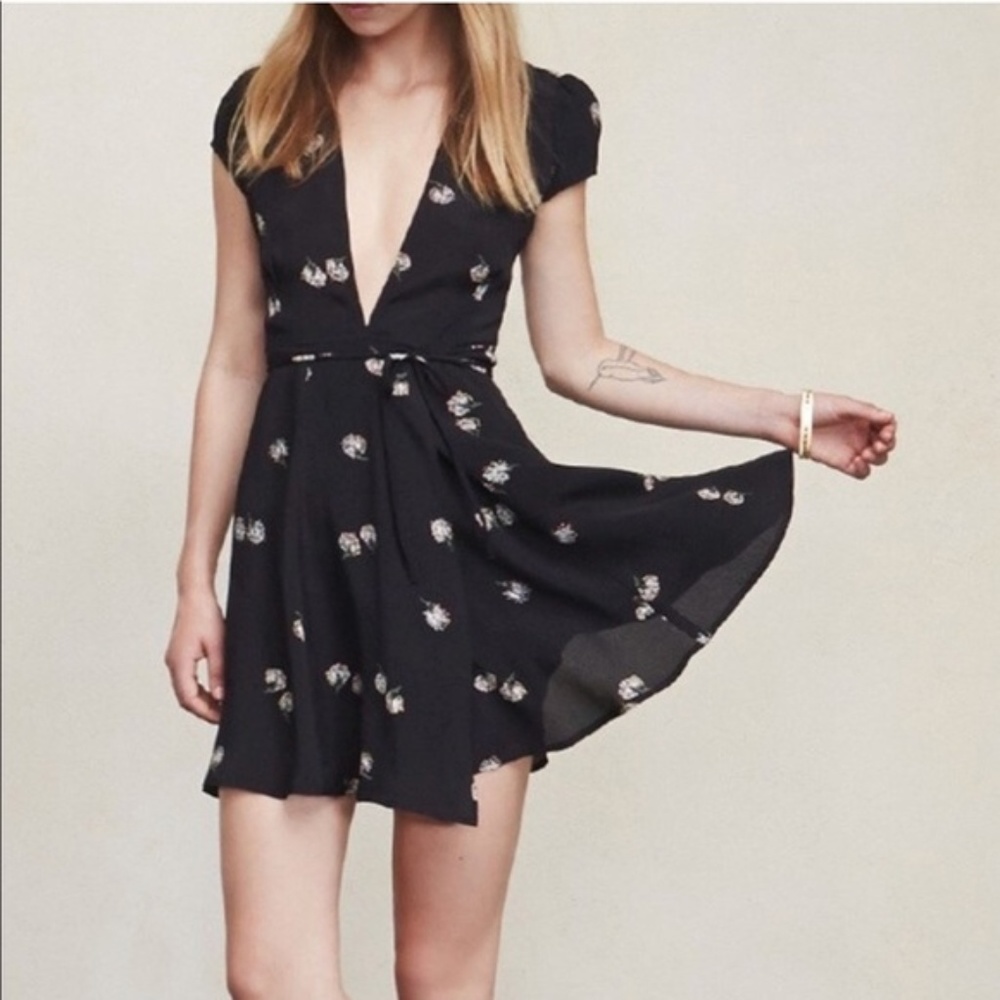 Reformation Raquel wrap dress